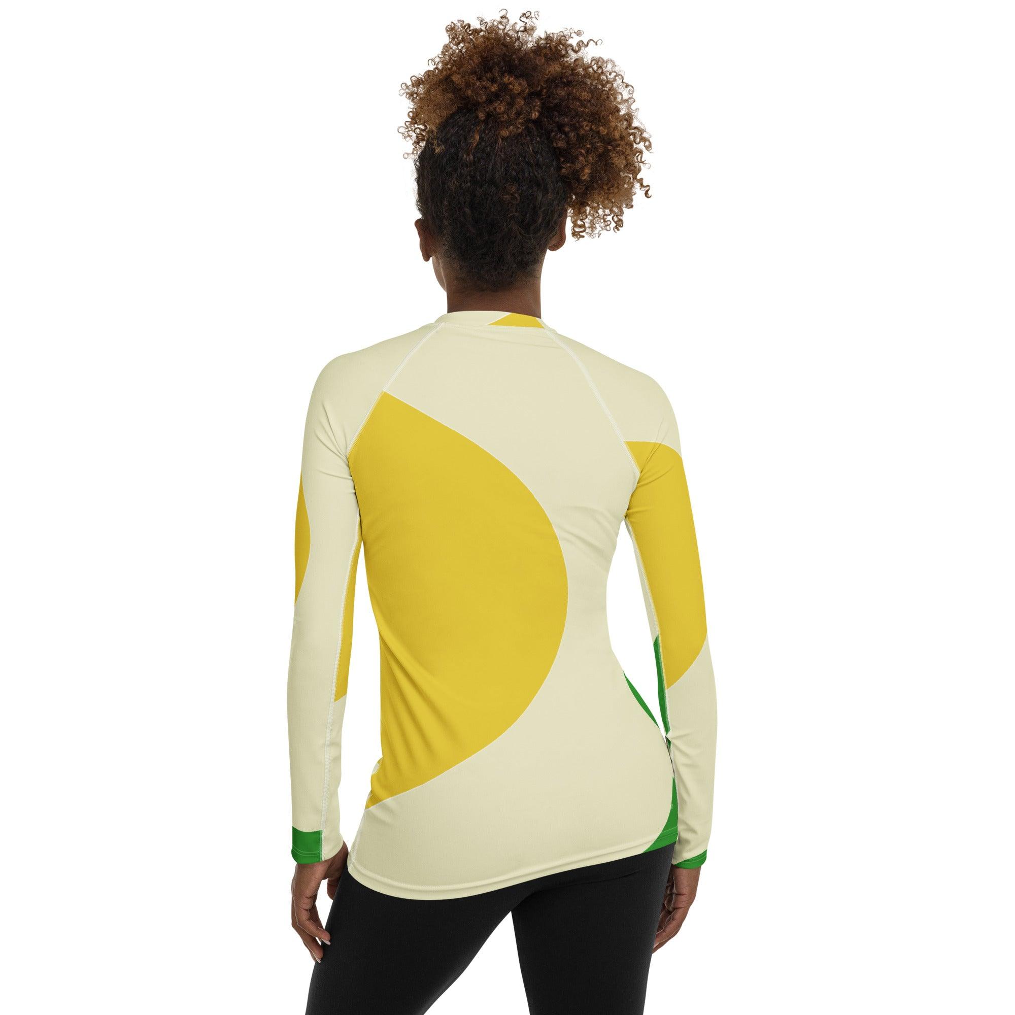 Women's Rash Guard with Guitar Design