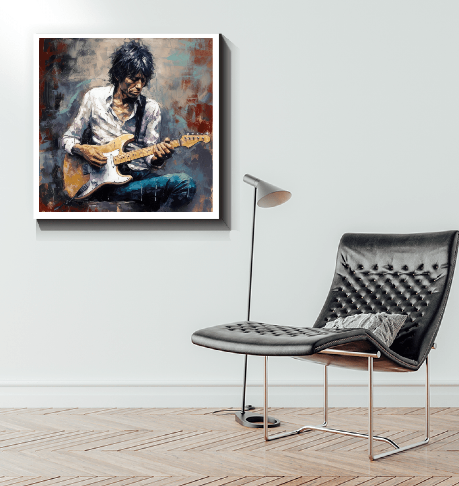 Guitar Wizard Wrapped Canvas - Beyond T-shirts