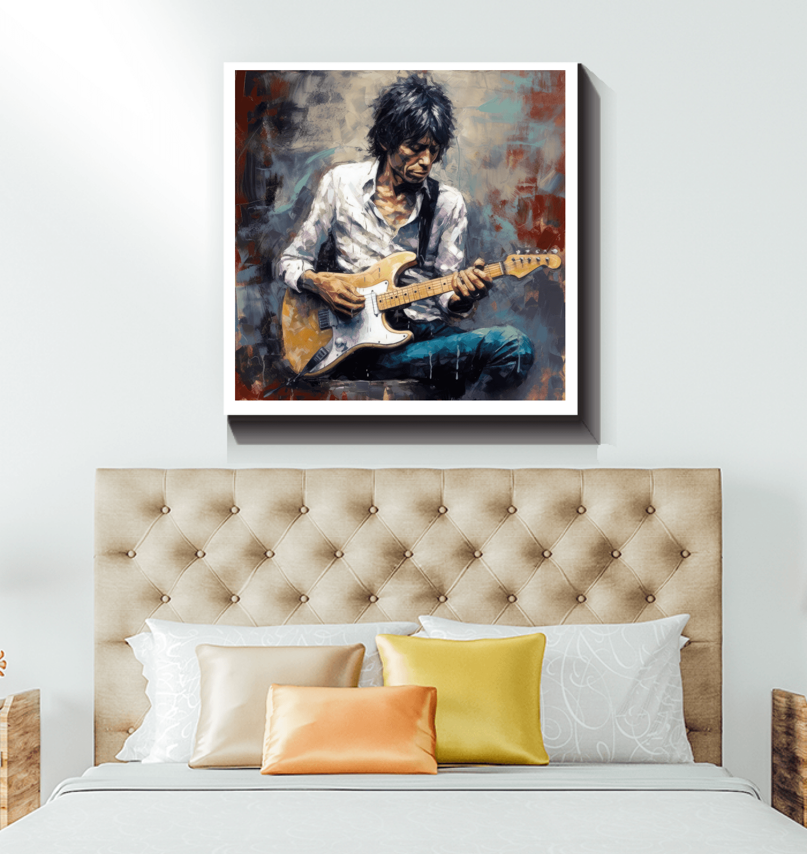 Guitar Wizard Wrapped Canvas - Beyond T-shirts