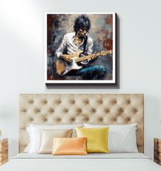 Guitar Wizard Wrapped Canvas - Beyond T-shirts