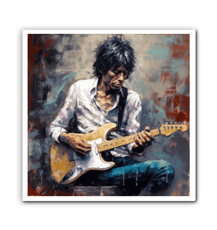 Guitar Wizard Wrapped Canvas - Beyond T-shirts