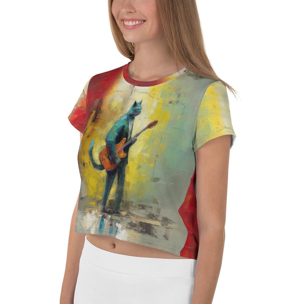 Harmonic Hero All-Over Print Crop Tee - Beyond T-shirts