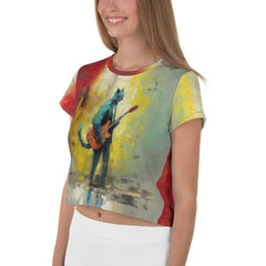 Harmonic Hero All-Over Print Crop Tee - Beyond T-shirts