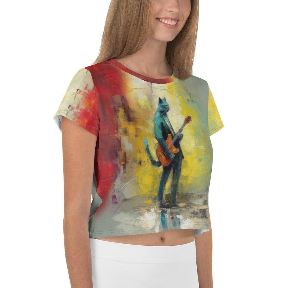 Harmonic Hero All-Over Print Crop Tee - Beyond T-shirts