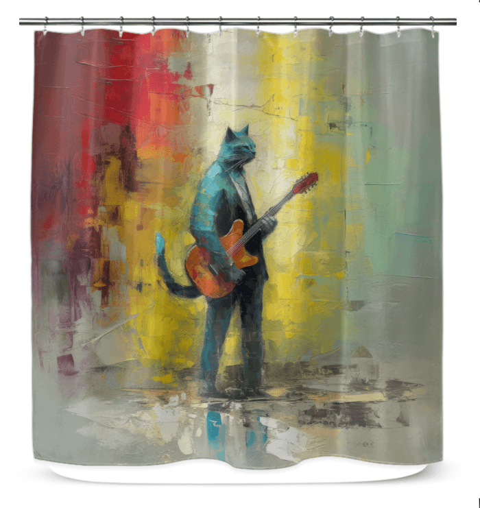 Harmonic Hero Shower Curtain - Beyond T-shirts