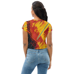 All-Over Print Crop Tee - Back View