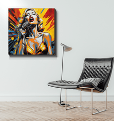 Harmonies Heal The World wrapped canvas perfect for office spaces.