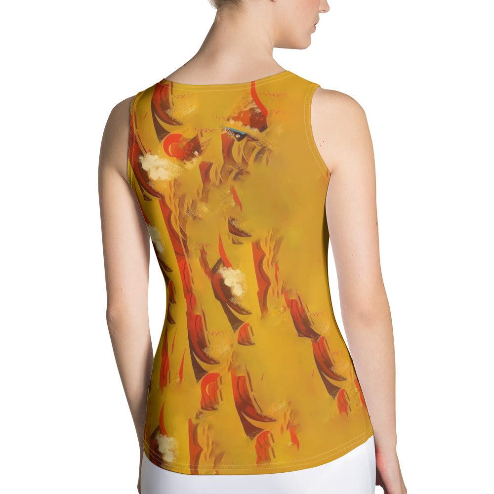 Harmonies Sublimation Cut Sew Tank Top Back View