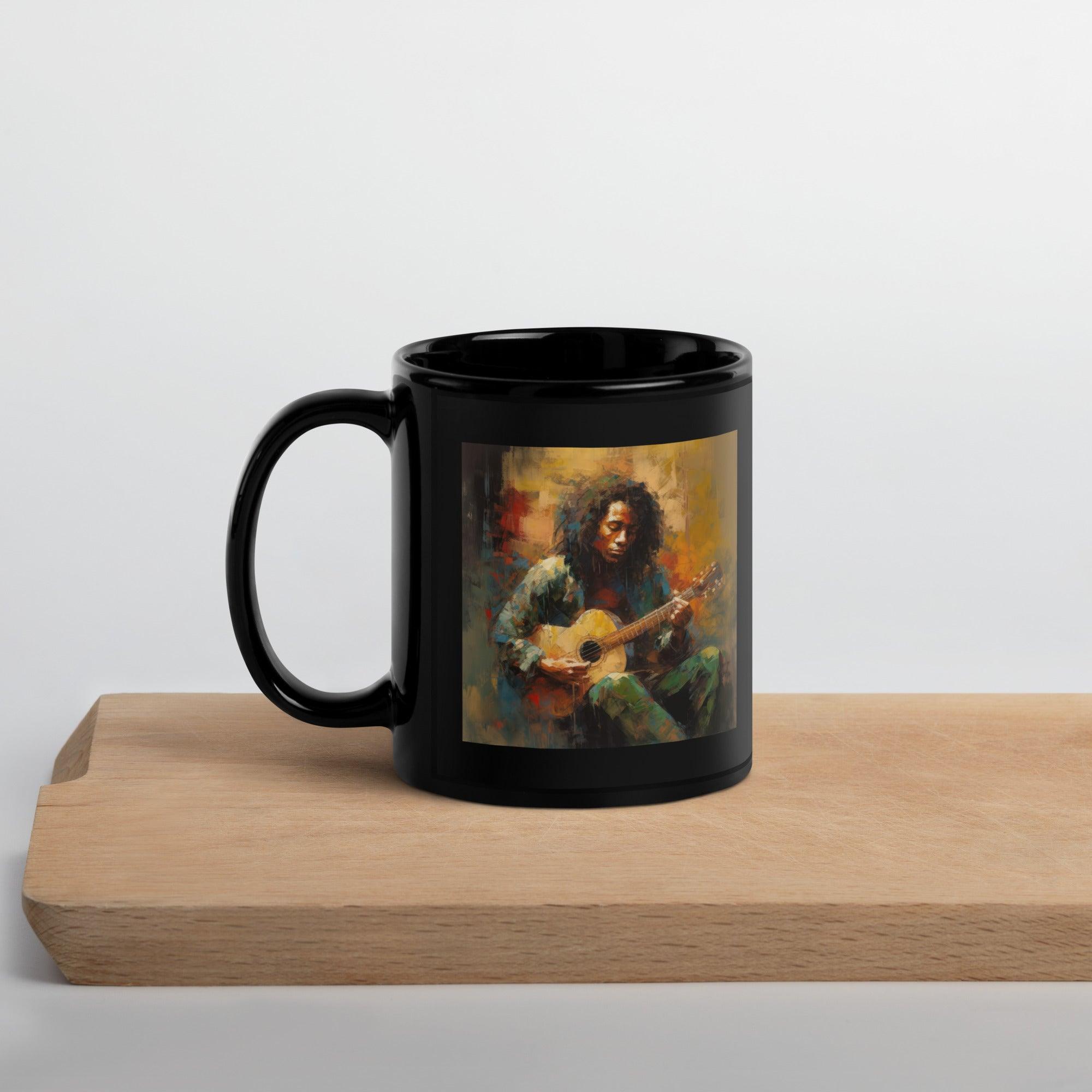 Harmonious Hues Black Glossy Mug - Beyond T-shirts