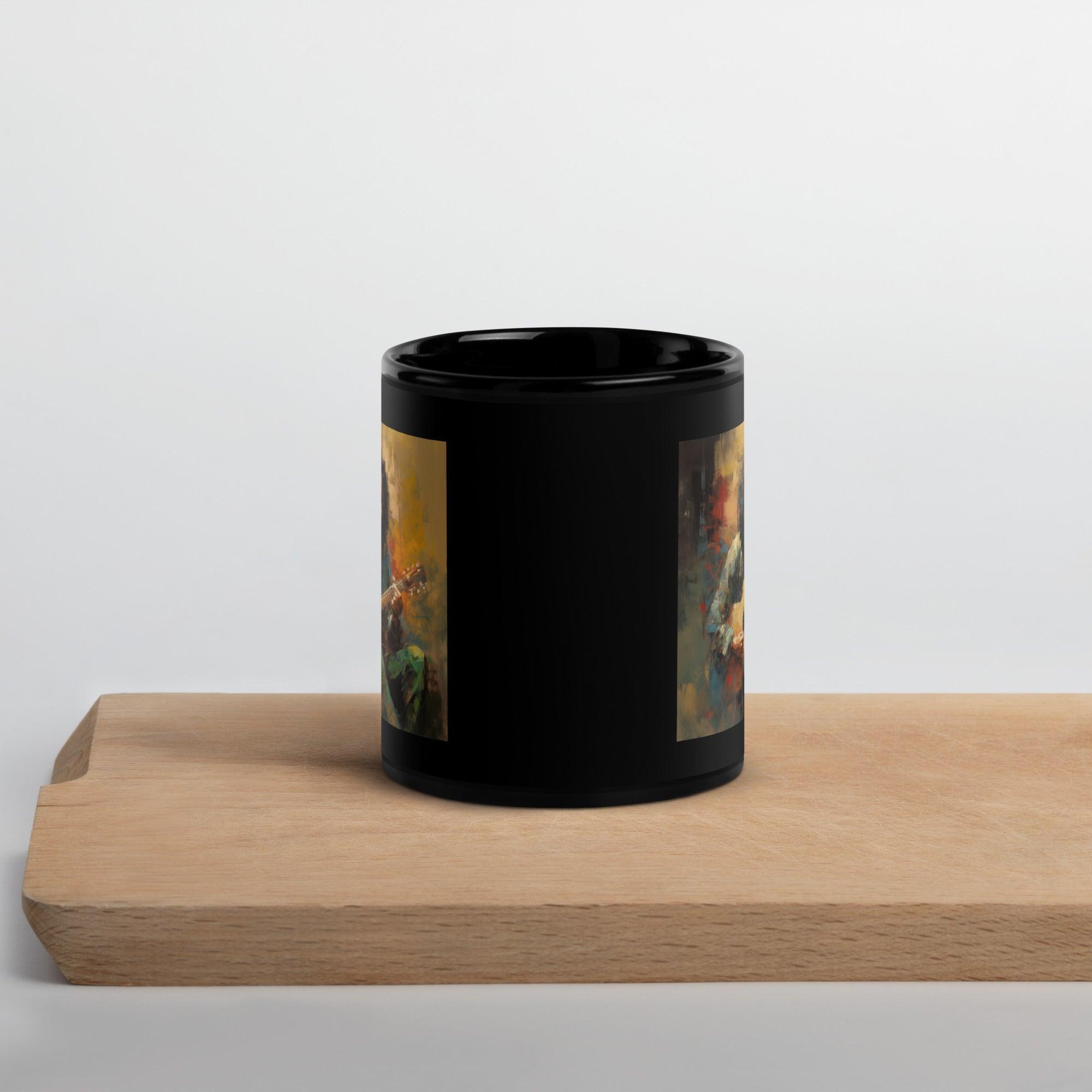 Harmonious Hues Black Glossy Mug - Beyond T-shirts