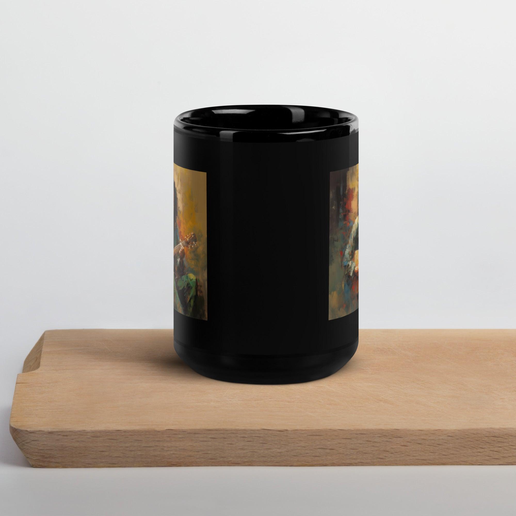 Harmonious Hues Black Glossy Mug - Beyond T-shirts