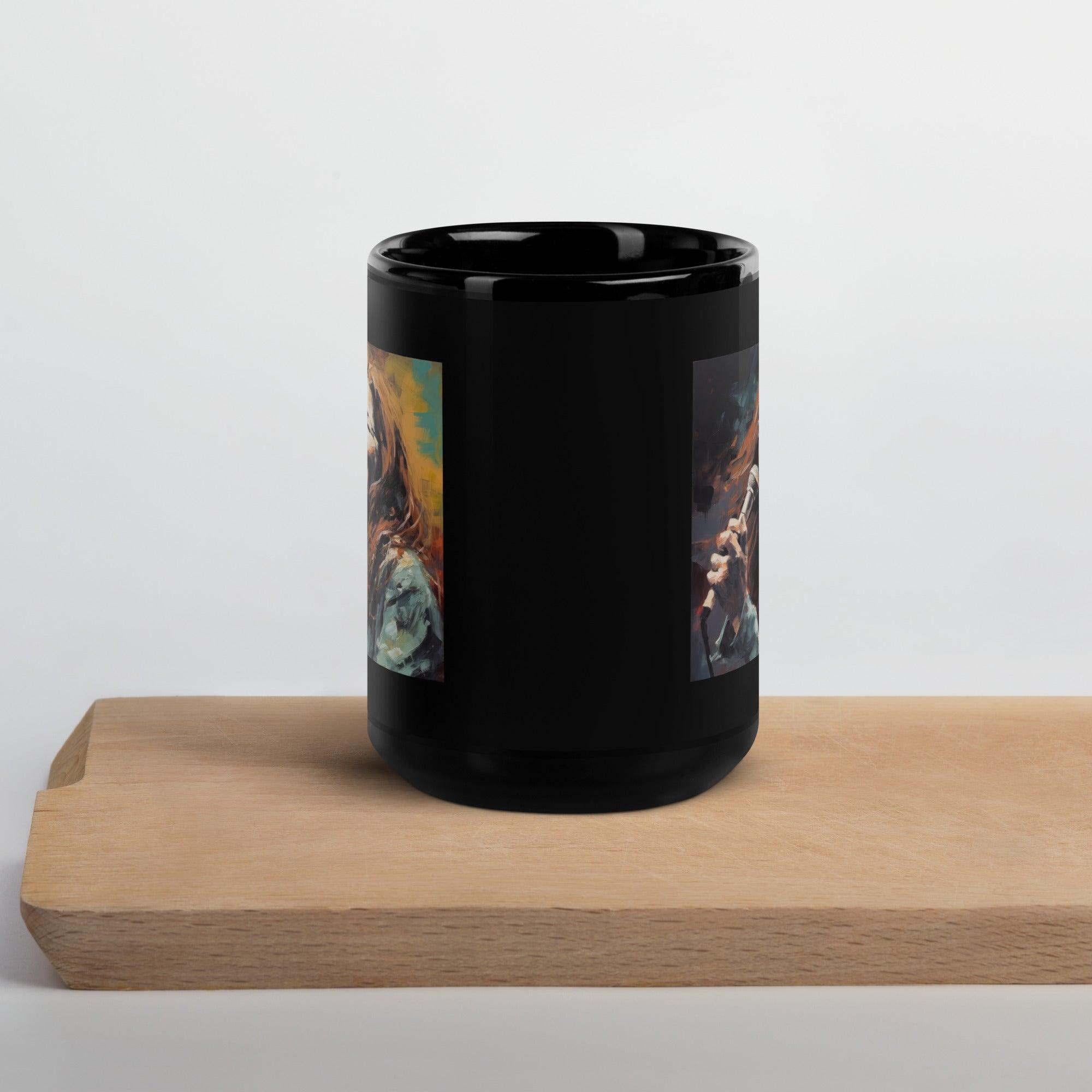 Harmonious Hymn Black Glossy Mug - Beyond T-shirts