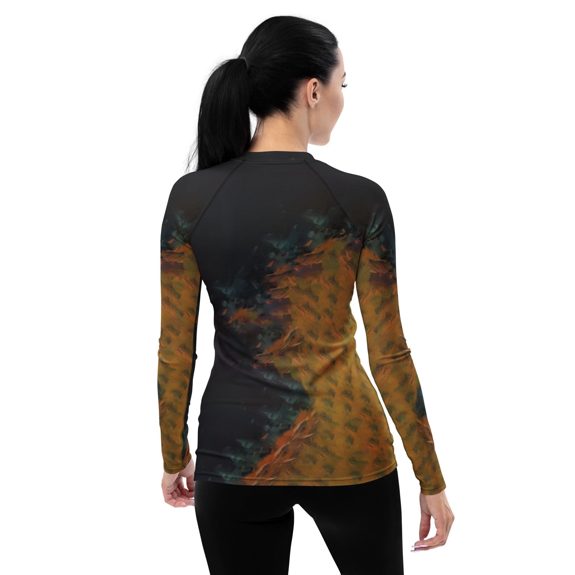 Durable Rash Guard for Women in Action