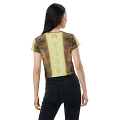 Harmonious Riffs All-Over Print Crop Tee - Beyond T-shirts