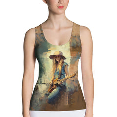 Harmonious Riffs Sublimation Cut & Sew Tank Top - Beyond T-shirts