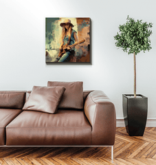 Elegant wall art of Harmonious Riffs for modern home decor.