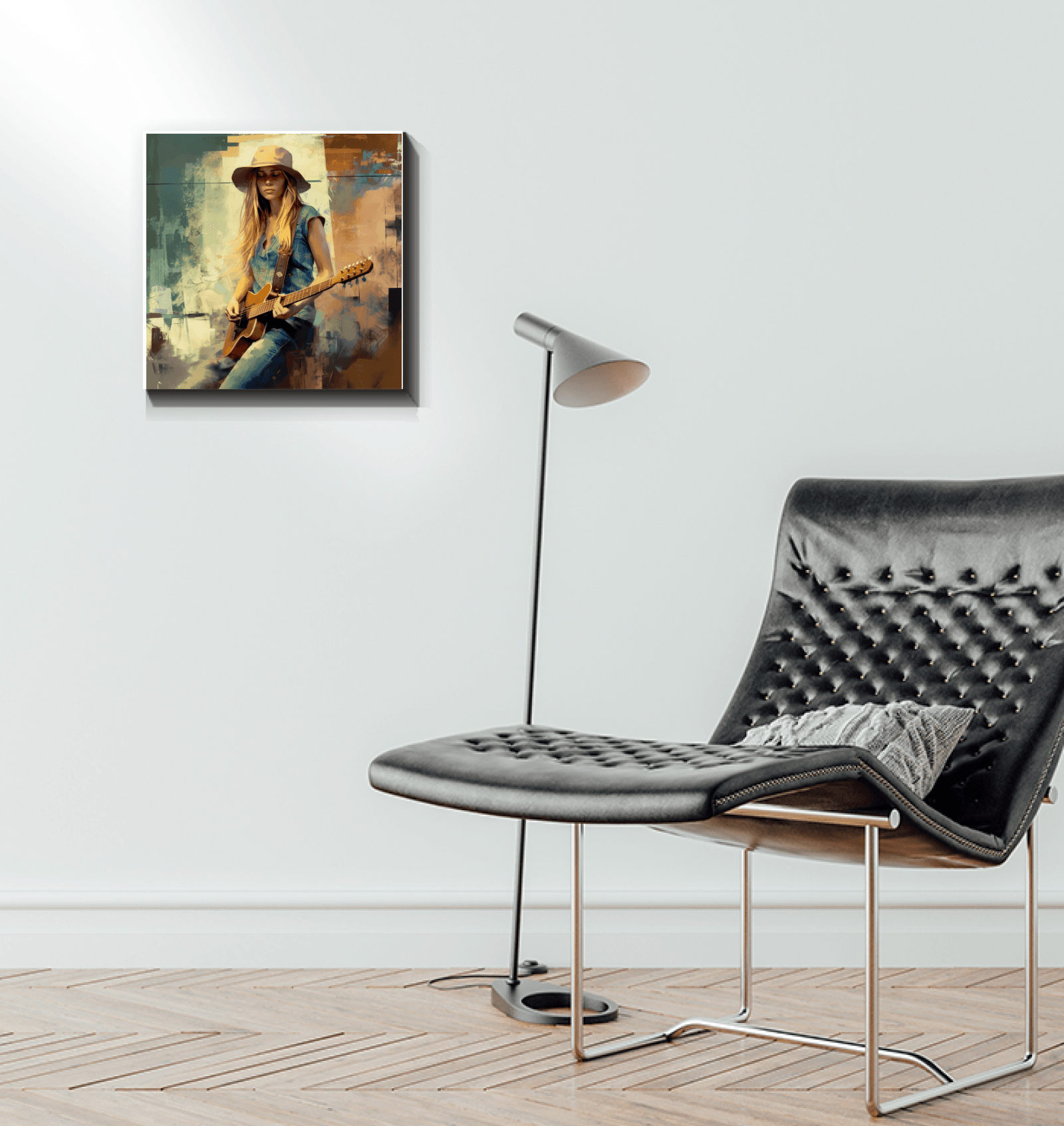 Harmonious Riffs canvas art - a symphony of visuals for music lovers.