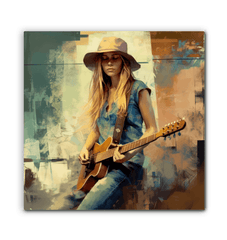 Vibrant and artistic representation of music on Harmonious Riffs canvas.