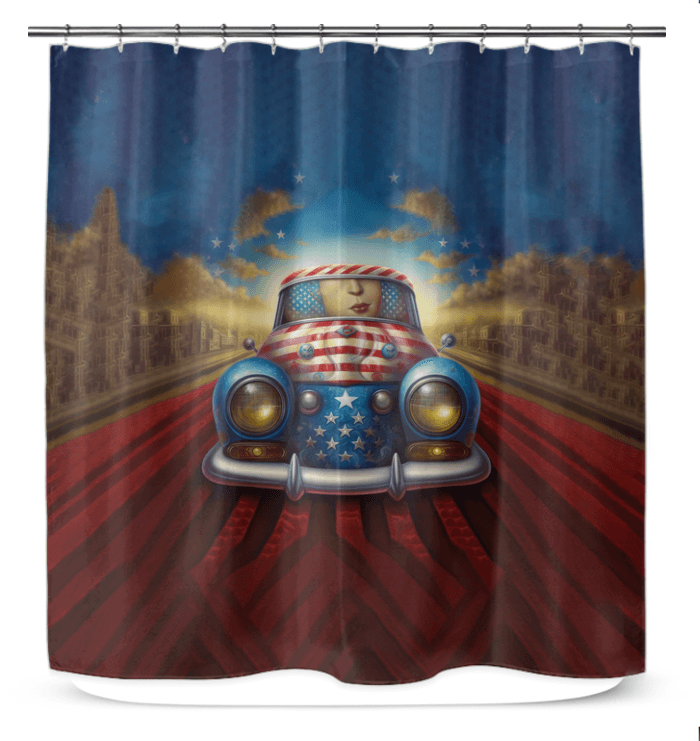 Heart Of The Nation Shower Curtain - Beyond T-shirts