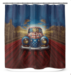 Heart Of The Nation Shower Curtain - Beyond T-shirts