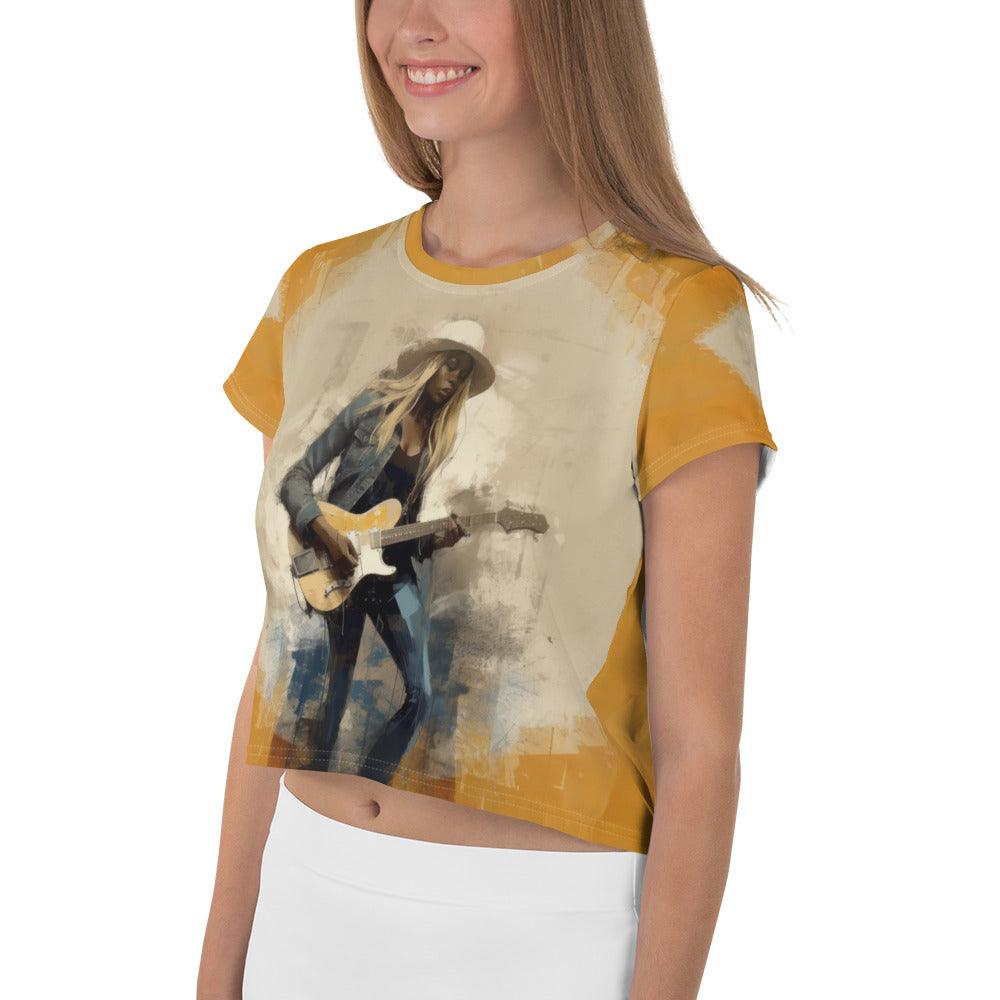 Heavy Metal Opuses All-Over Print Crop Tee - Beyond T-shirts