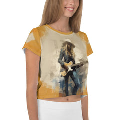 Heavy Metal Opuses All-Over Print Crop Tee - Beyond T-shirts