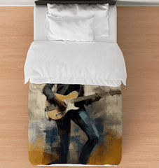 Heavy Metal Opuses themed duvet cover for rock music fans.