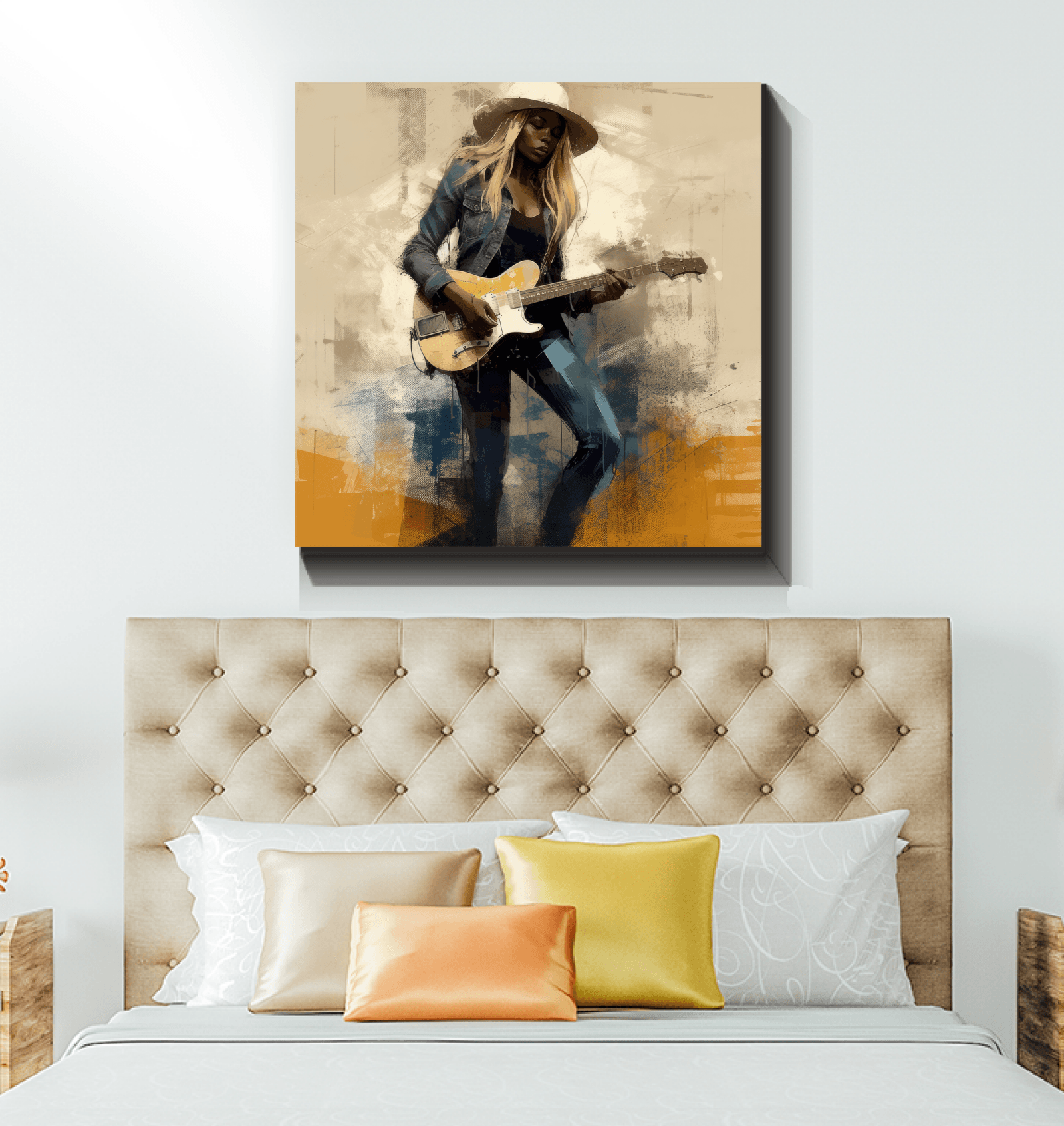 Heavy Metal Opuses artwork on wrapped canvas for wall decor.