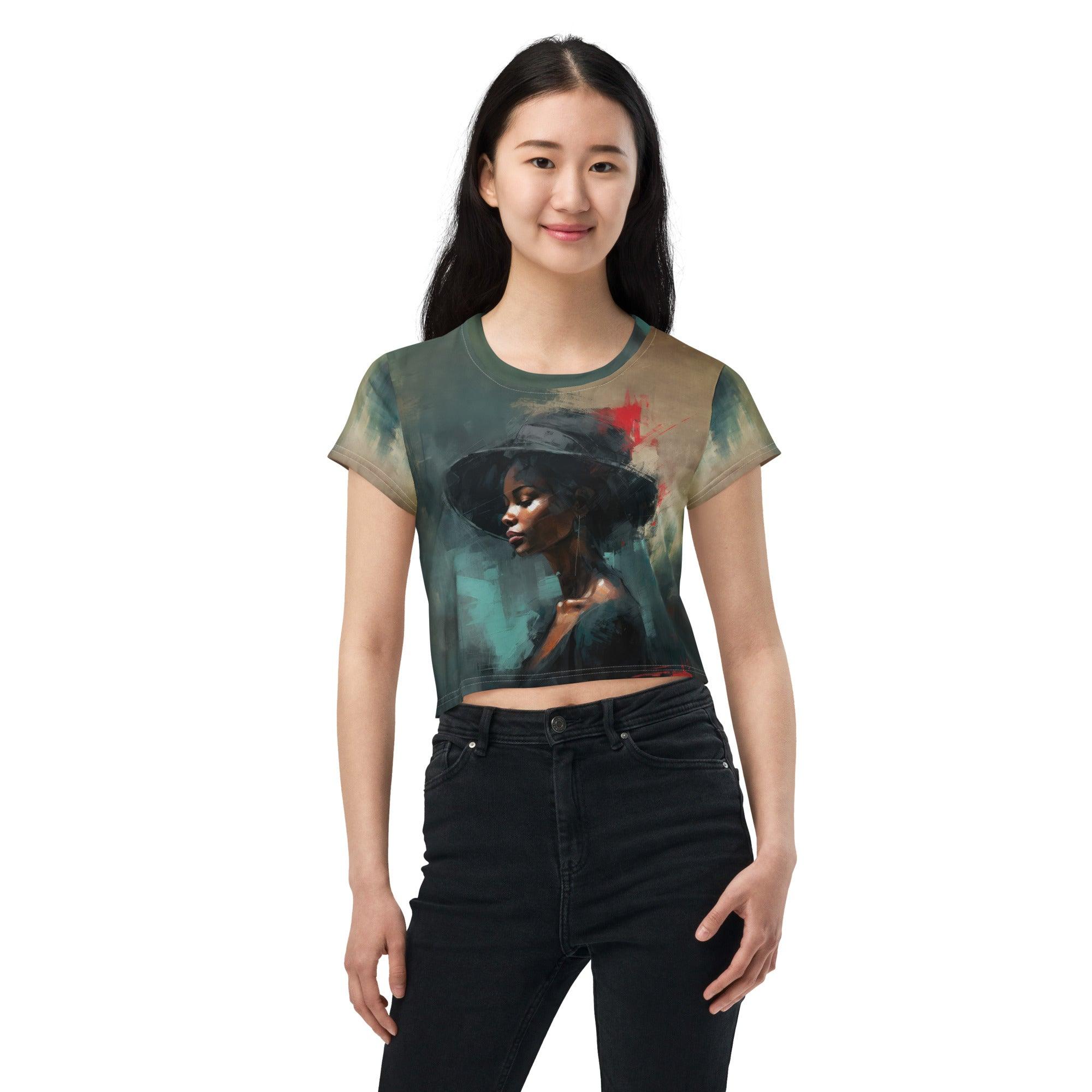 Hip Hop Rhythms All-Over Print Crop Tee - Beyond T-shirts