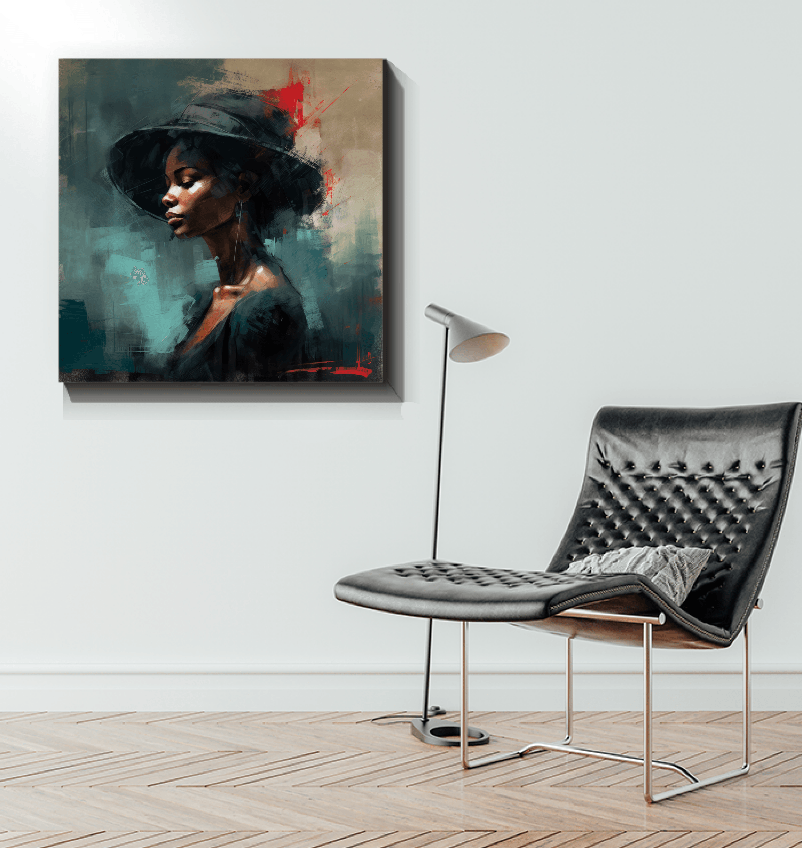 Hip Hop Rhythms art piece on wrapped canvas showcasing urban style.