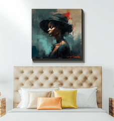 Hip hop music and culture inspired canvas art for home decor.