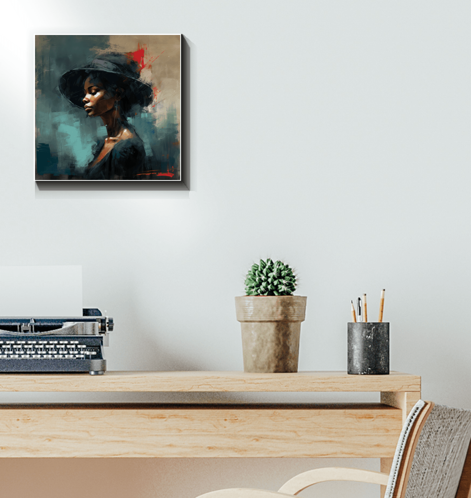 Modern hip hop rhythm artwork on canvas for contemporary decor.