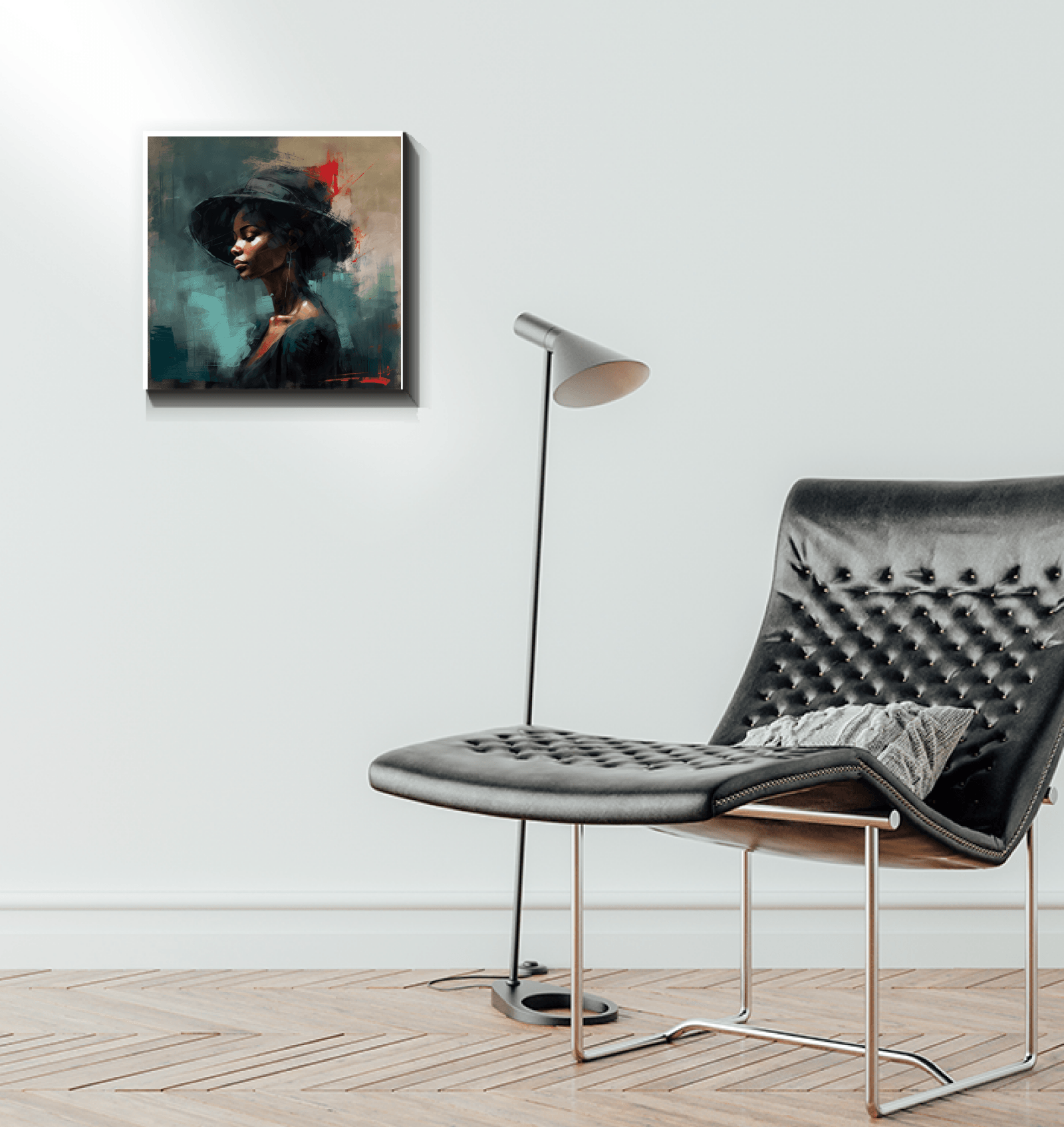 Canvas print capturing the essence of hip hop culture and rhythm.