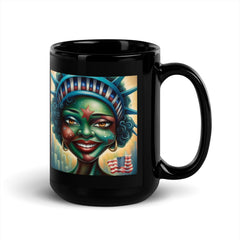 Home Of The Brave Black Glossy Mug - Beyond T-shirts