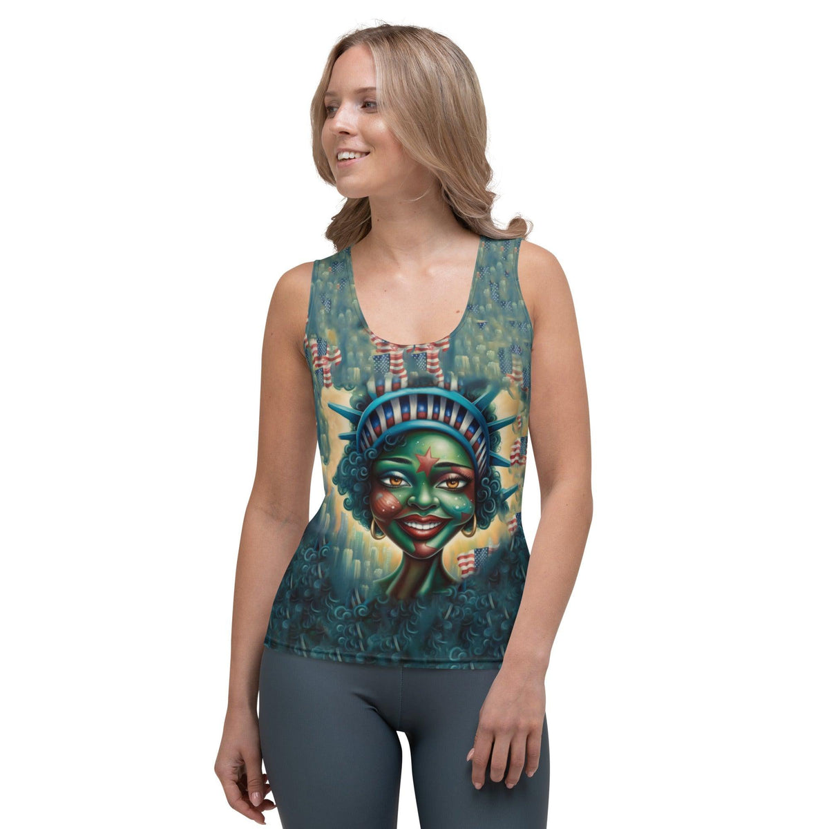 Home of the Brave Sublimation Cut & Sew Tank Top - Beyond T-shirts