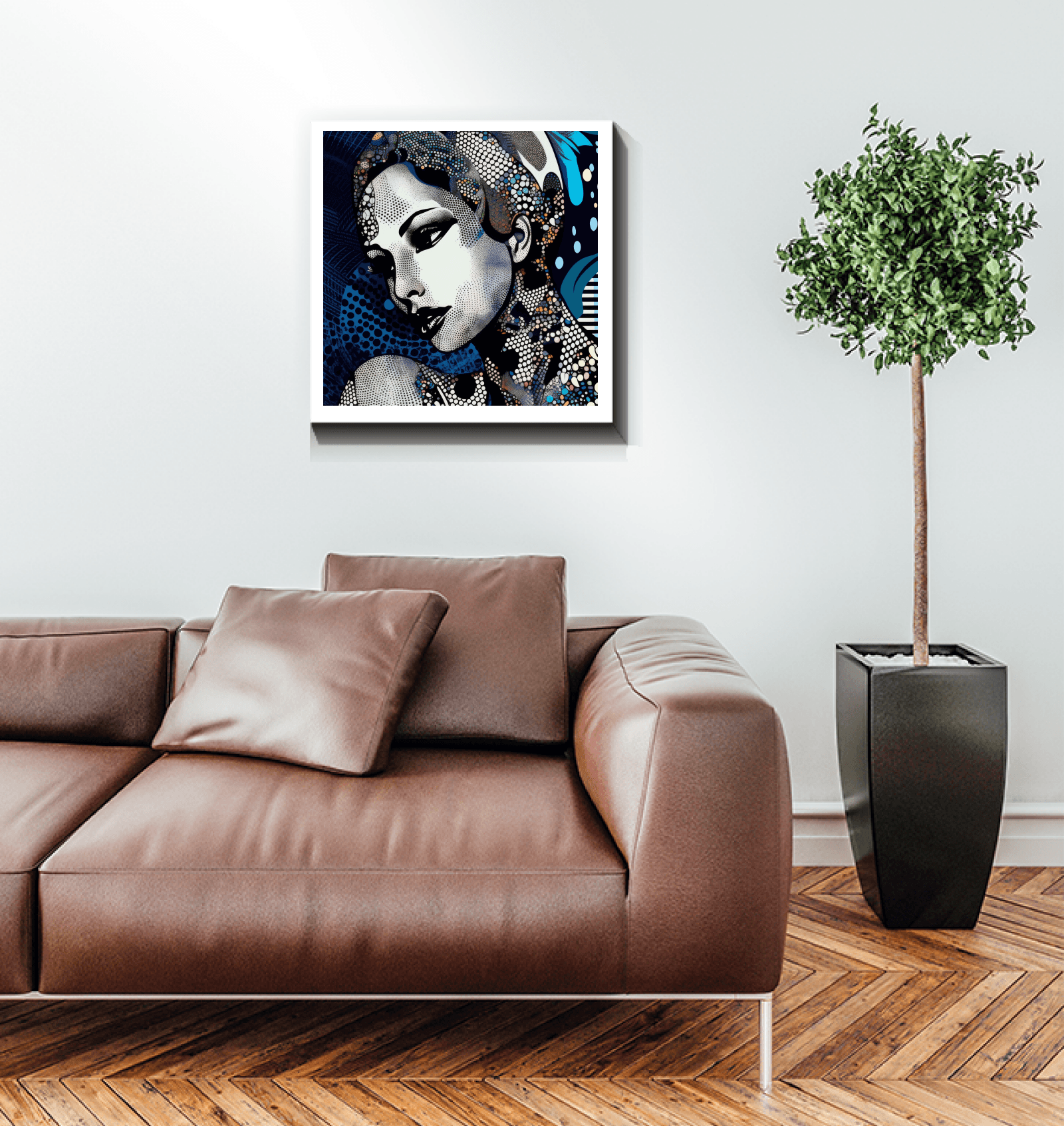 Stylish wrapped canvas featuring original illustration ideas