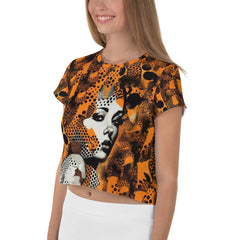 Illustration Inklings All-Over Print Crop Tee - Beyond T-shirts