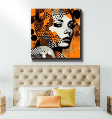 Detail of Illustration Inklings canvas wall art.
