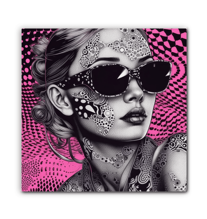 Illustration Interludes art piece on a gallery-wrapped canvas.