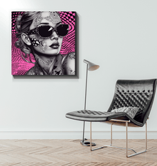 Vibrant colors of the Illustration Interludes canvas print.