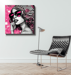 Home decor canvas with beautiful illustrated artwork.