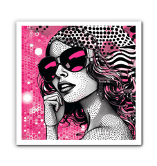 Modern art canvas with intricate designs and patterns.