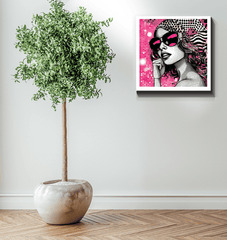 Gallery-wrapped canvas featuring unique illustrations.