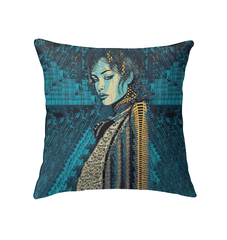 Illustrative Imagination Indoor Pillow - Front View