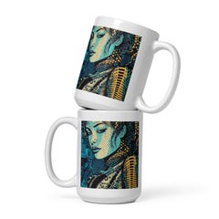 Illustrative Imagination Mug on White Background.