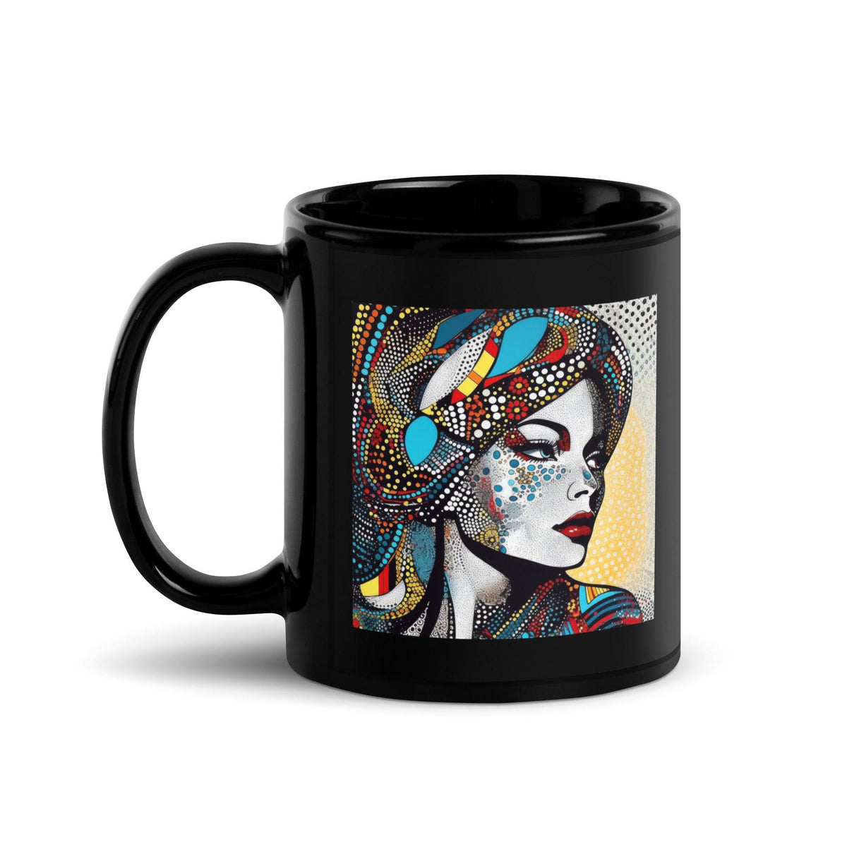 Close-up of the artwork on Illustrative Impressions Mug.