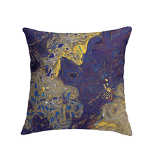 Illustrative Impressions III Indoor Pillow - Close-up of Artistic Design