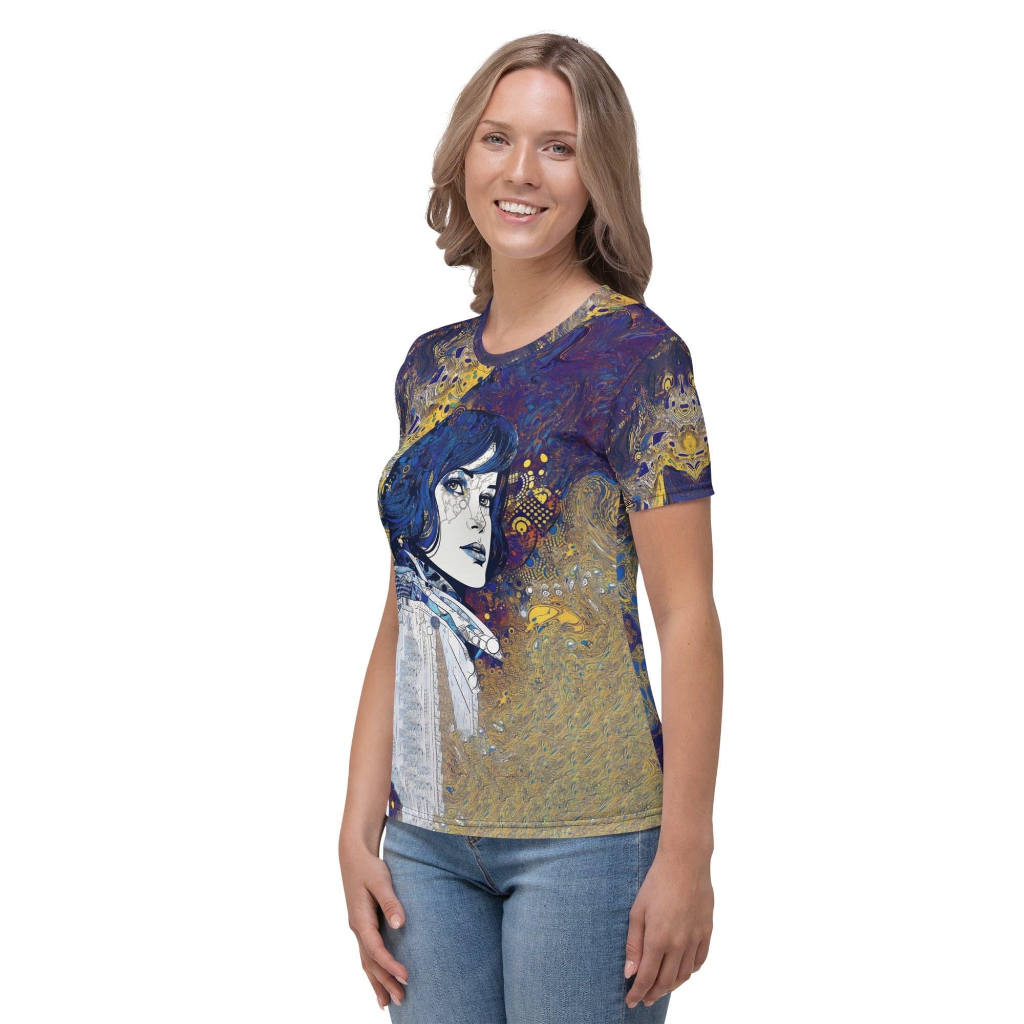 Back view of Illustrative Impressions III Women's T-shirt.