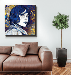 Elegant Illustrative Impressions III wall art on canvas.