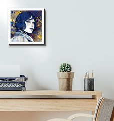 Illustrative Impressions III vibrant color canvas art.